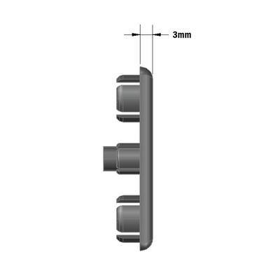 60-010-0 MODULAR SOLUTIONS POLYAMIDE END CAP 45MM X 45MM GRAY
